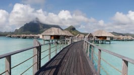 Boardwalk In Bora Bora