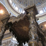 Bernini's canopy over the tomb of St. Peter. Photo Credit: Pete Wallace