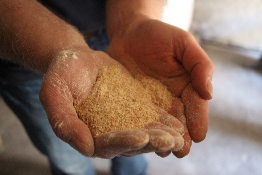 Stoneground Flour At Ballyminane Mills in Ireland.
