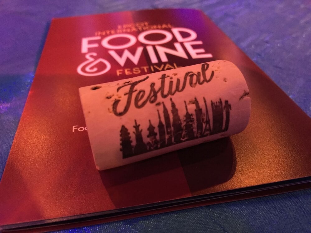 EPCOT Food & Wine Festival Commemorative Cork