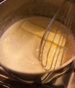 Adding Butter to Beurre Blanc