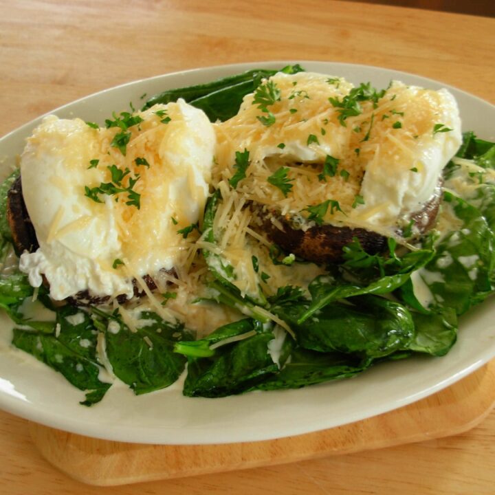 Breakfast Baked Portobello Mushrooms