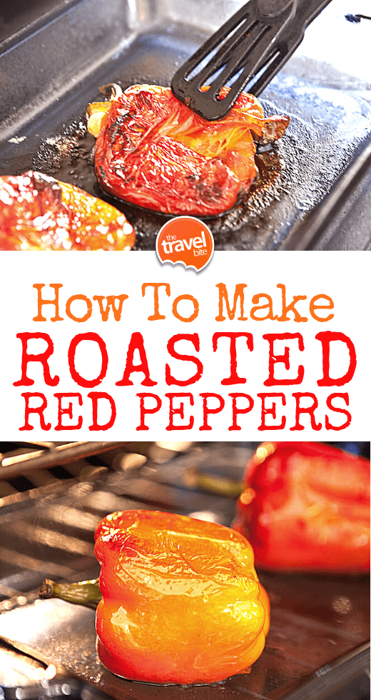 How To Make Roasted Red Peppers - Pinterest Image