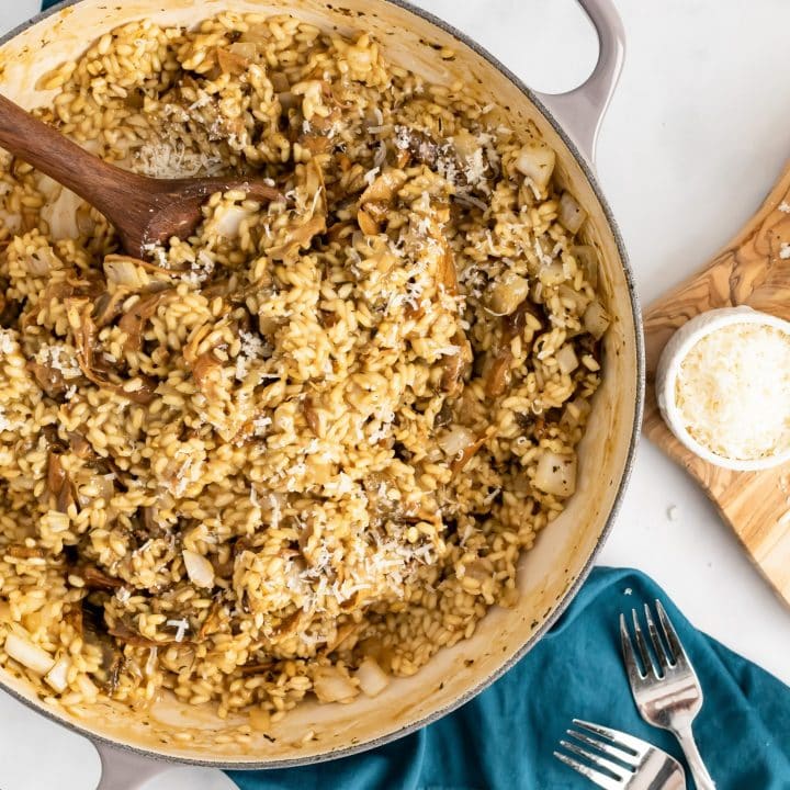 Champagne Risotto with Wild Mushrooms