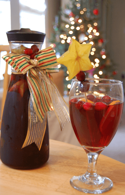 Holiday Sangria (Red Christmas Sangria) - Our Salty Kitchen