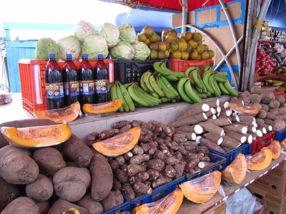 Produce at the floating market in curacao