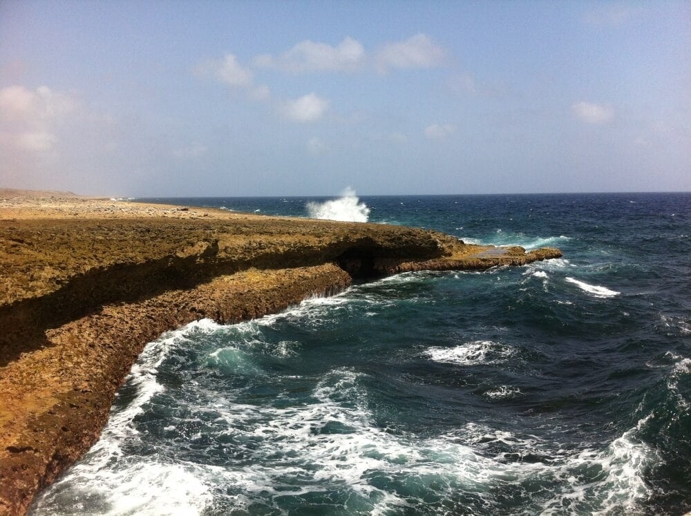 rocking coastline in curacao