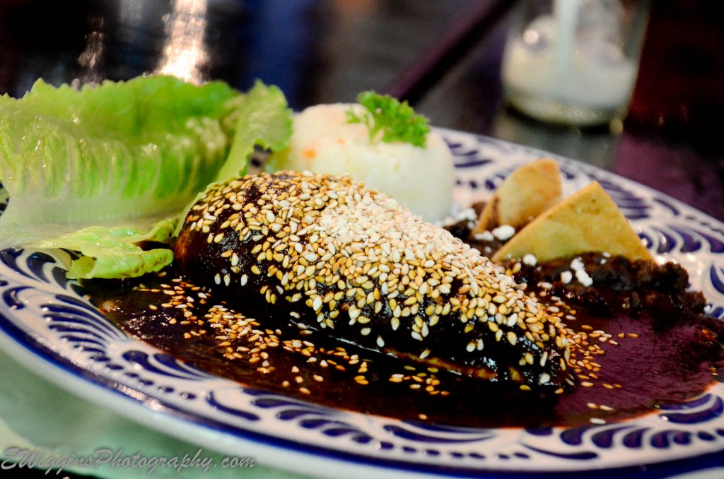 Mole poblano over turkey