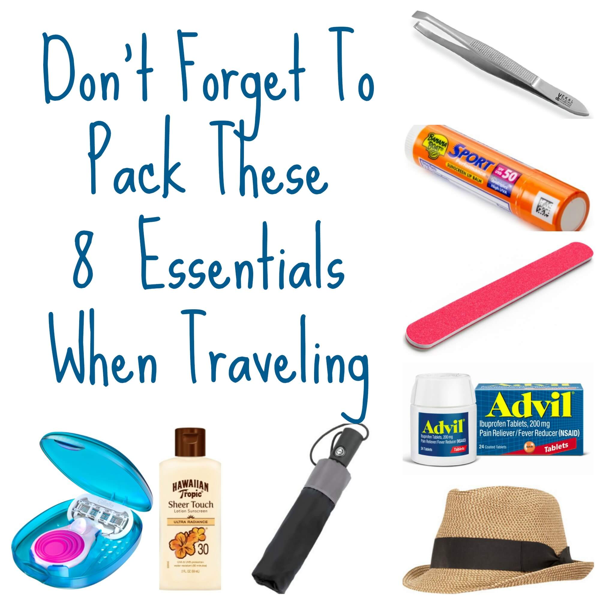 travel essentials not to forget