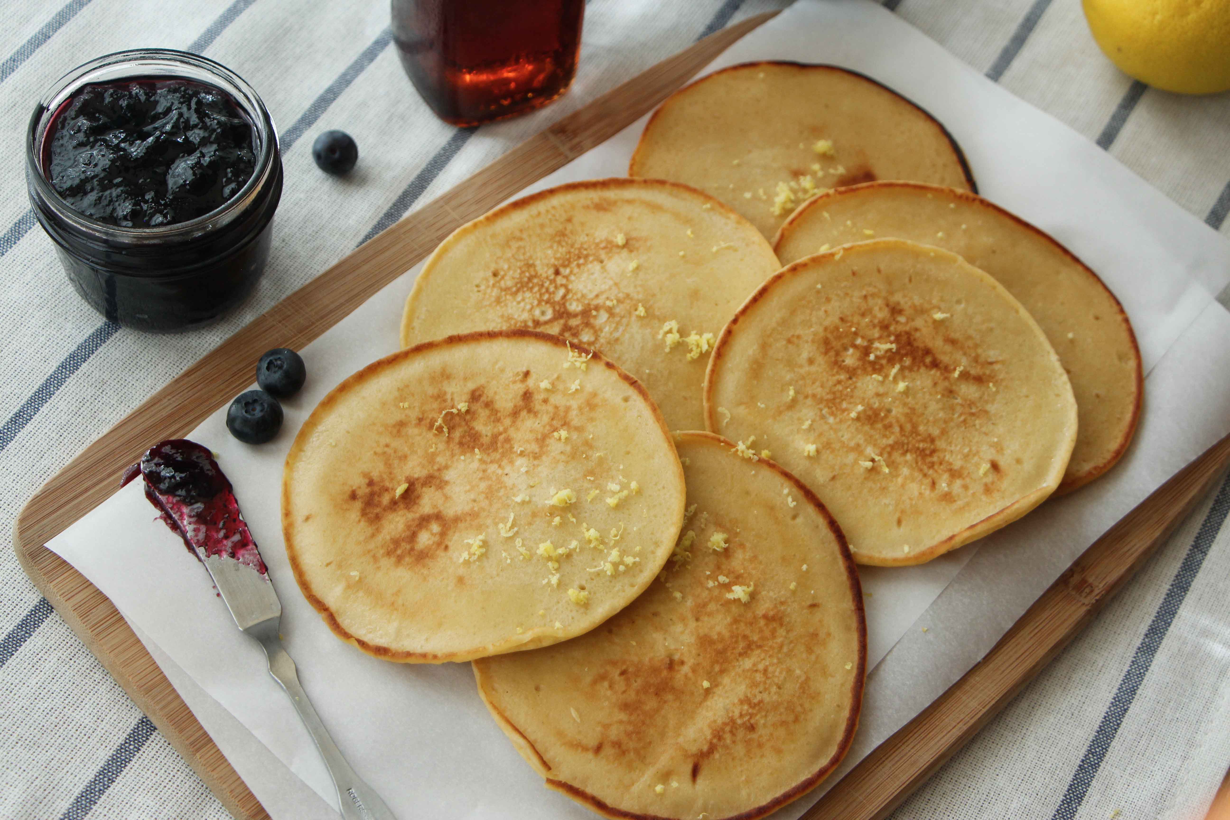 Lemon Cottage Cheese Pancakes The Travel Bite