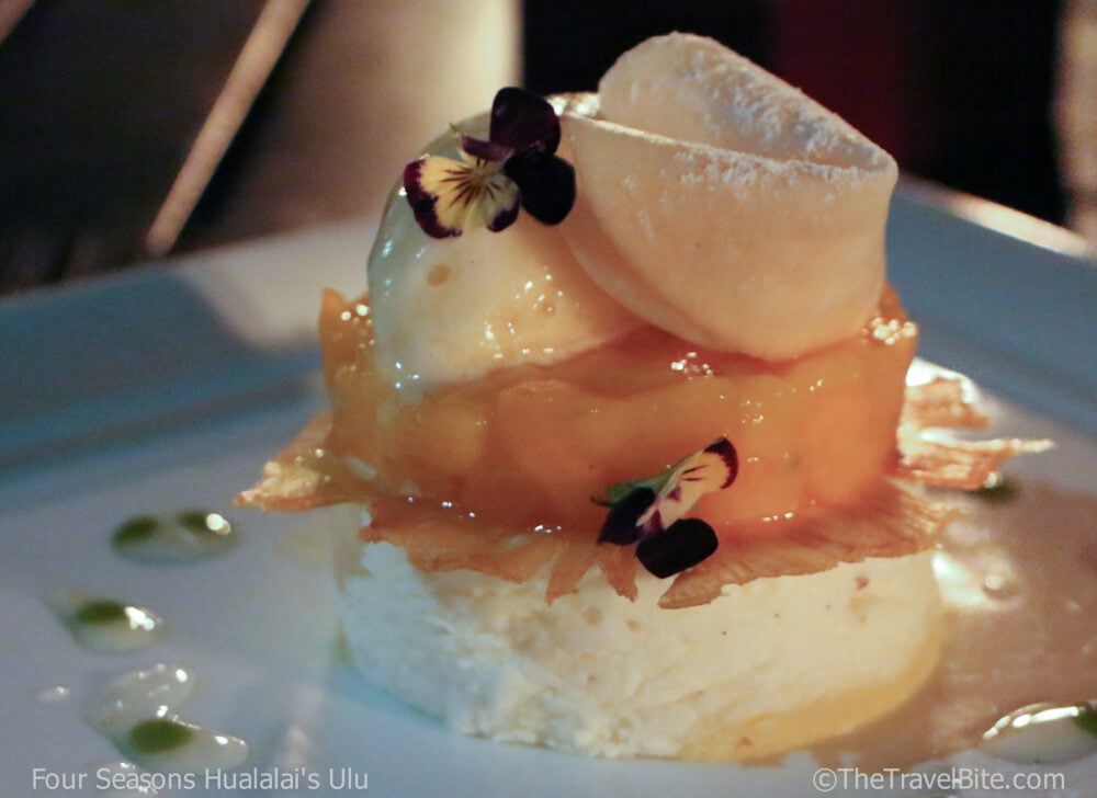 dessert at Ulu Hawaii Four Seasons