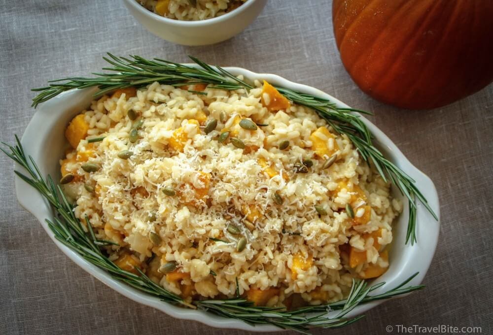 Pumpkin Risotto - The Travel Bite