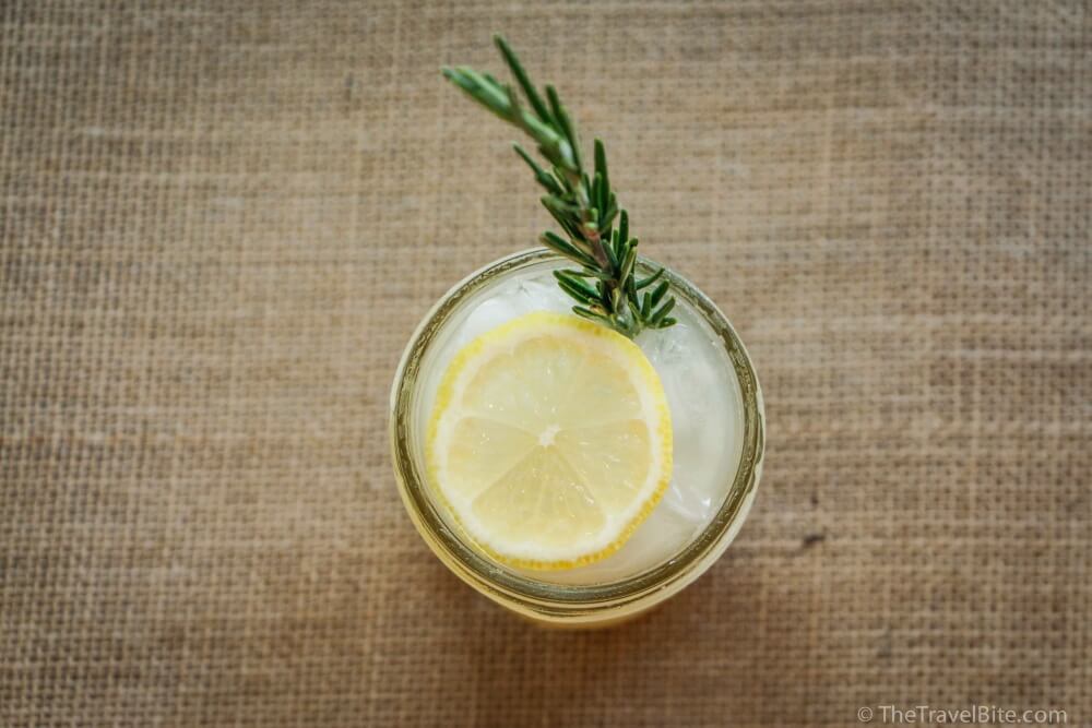 Lemon Rosemary Cocktail - TheTravelBite.com
