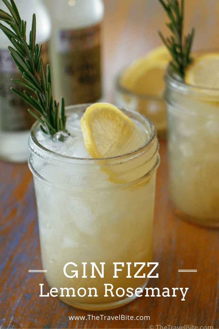 Lemon Rosemary Gin Fizz
