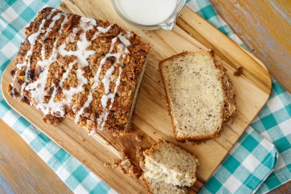 Banana Rum Coffee Cake - TheTravelBite.com