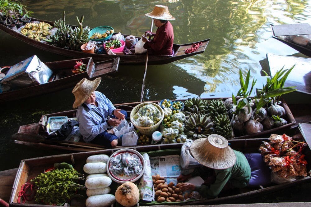 floating market in thailand