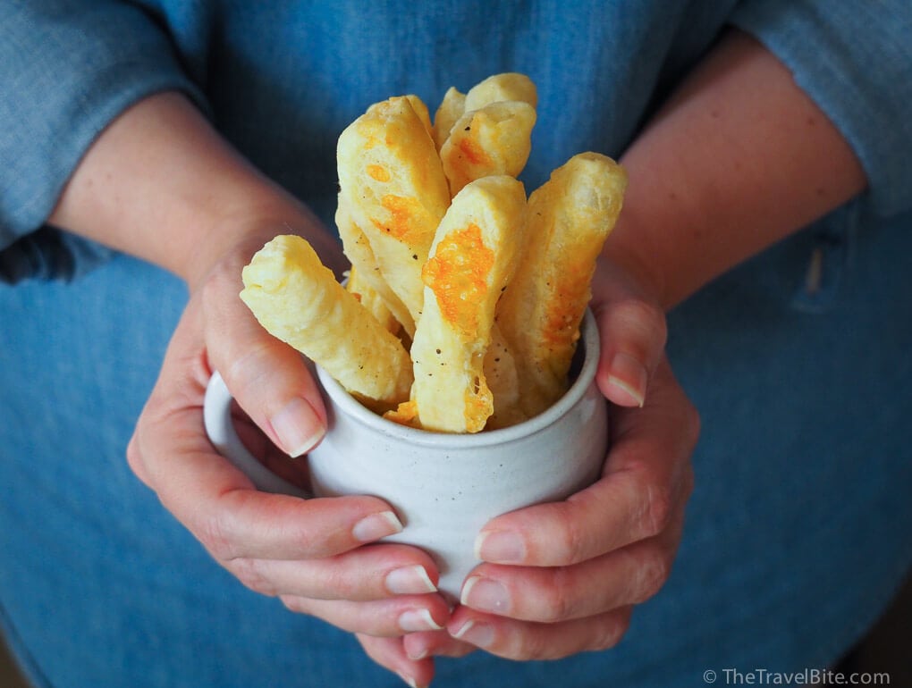 Irish Cheddar Puff Pastry Cheese Sticks