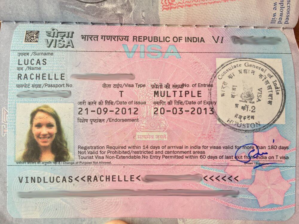 travelling to india on irish passport