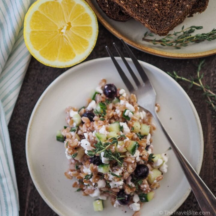 Farro Salad With Lemon & Berries