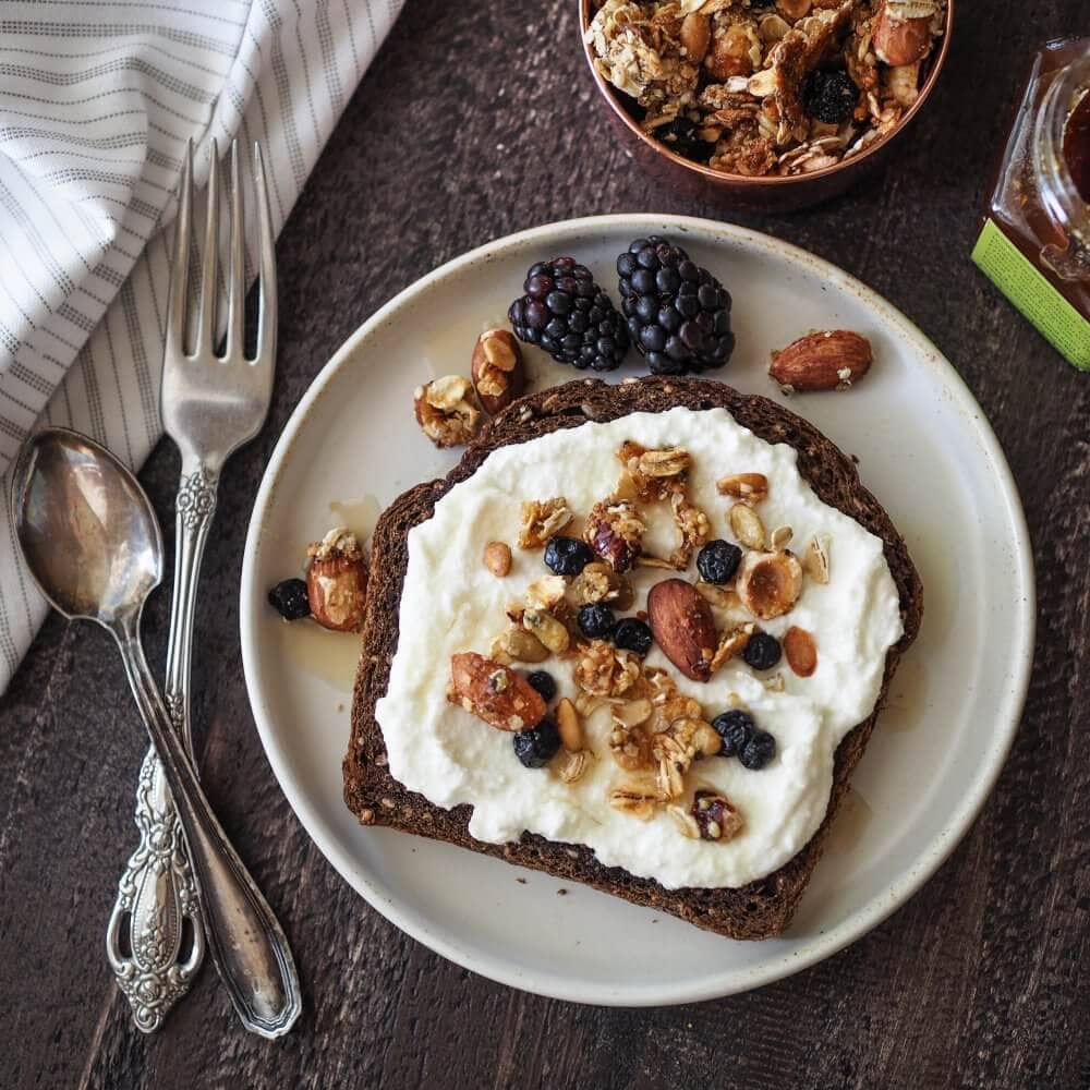 Homemade Granola With Blueberry & Hazelnuts