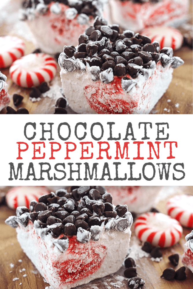 Peppermint Chocolate Marshmallows