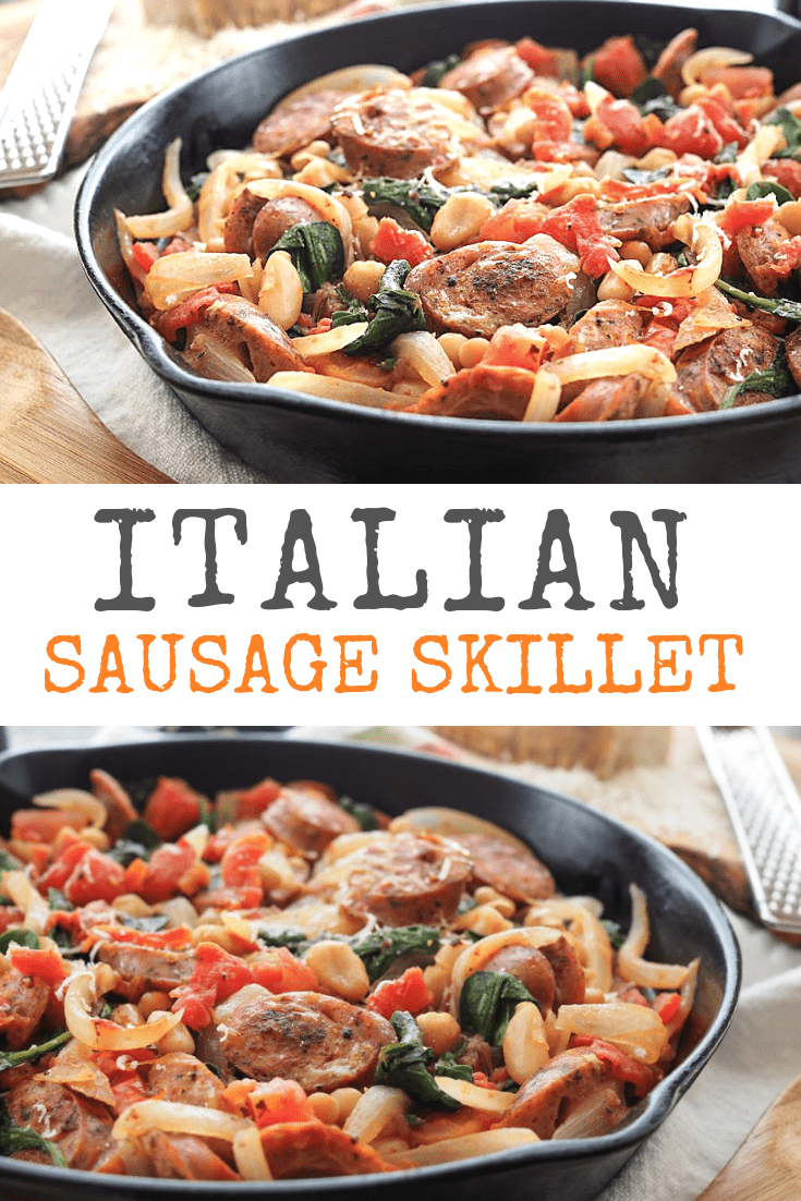 Easy Weeknight Italian Sausage Skillet Recipe - The Travel Bite