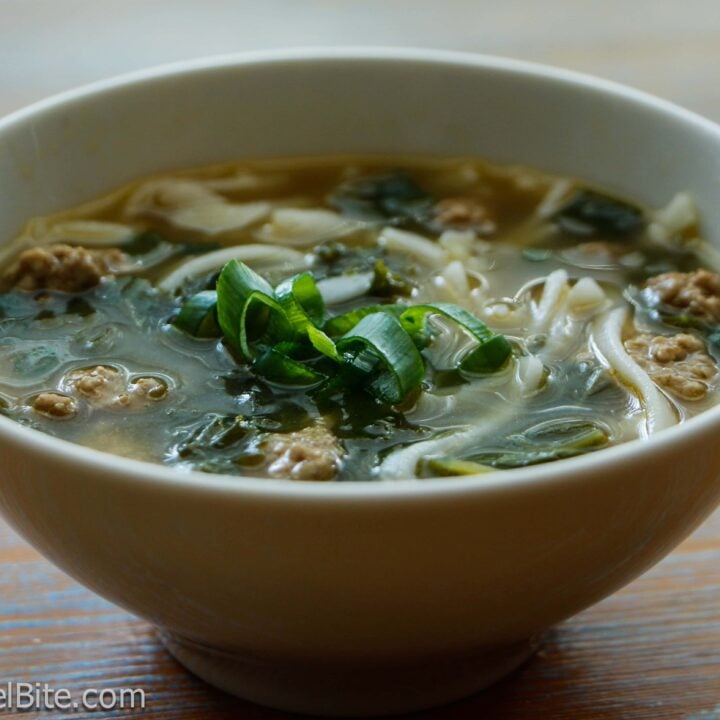 Spicy Chicken and Rice Noodle Soup