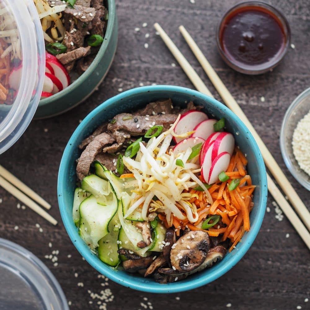 Easy Bibimbap Recipe - Korean Rice Bowls