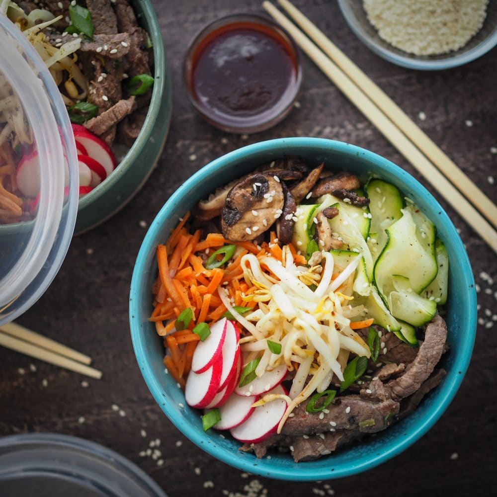 Easy Bibimbap Recipe - Korean Rice Bowls