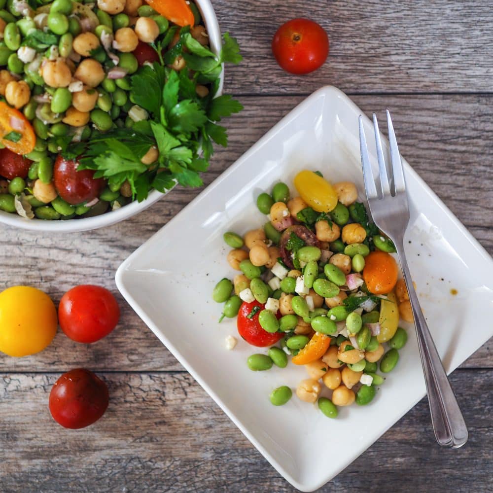 Edamame & Chickpea Salad