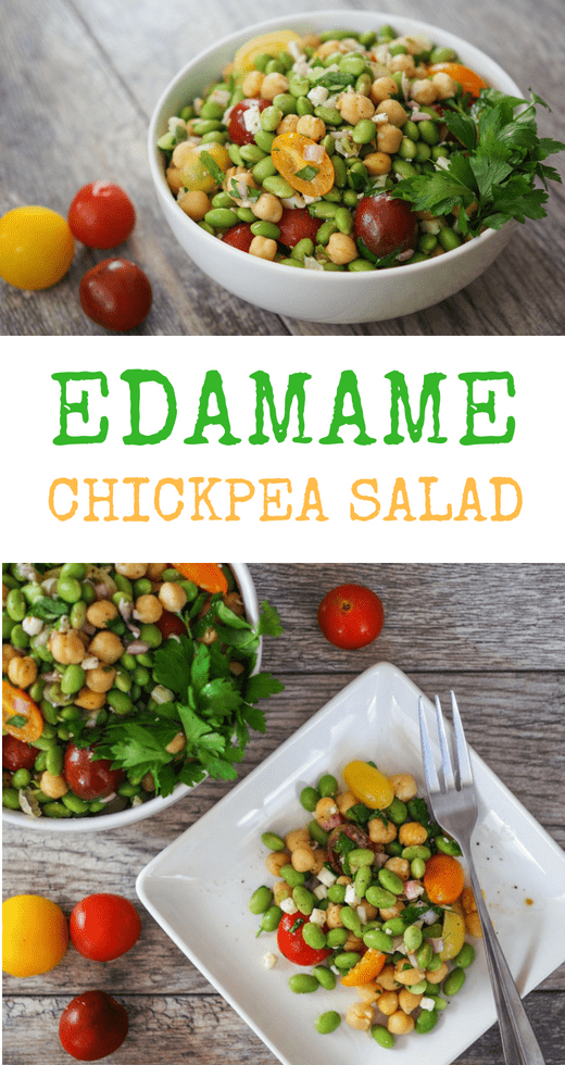 Edamame Chickpea Salad