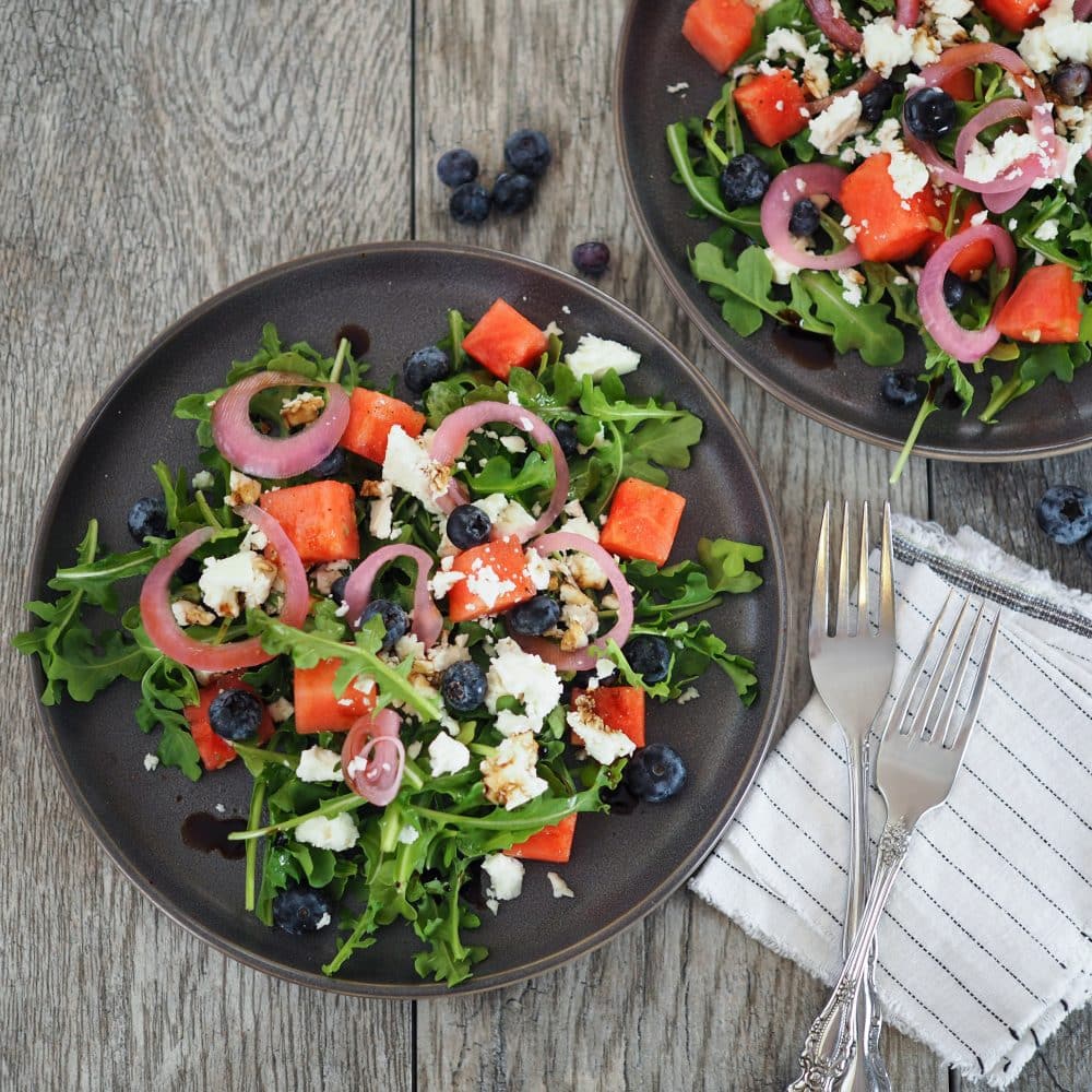 Watermelon Salad with feta and Yellowstone National Park