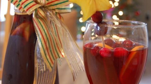 Holiday Sangria (Red Christmas Sangria) - Our Salty Kitchen