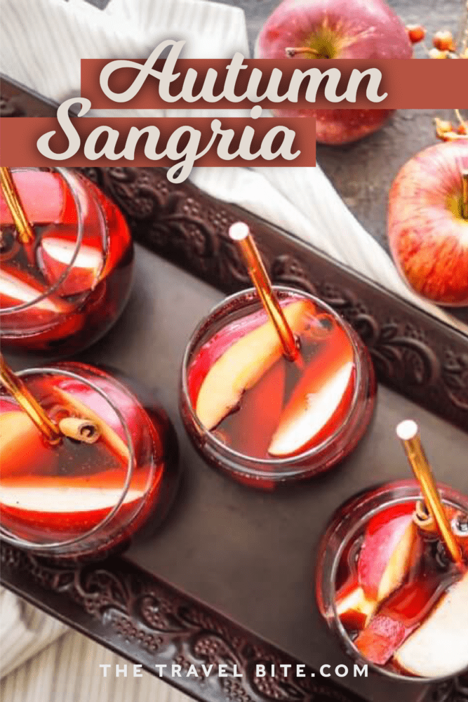 Easy Fall Sangria With Apple Cider - Good Food Baddie