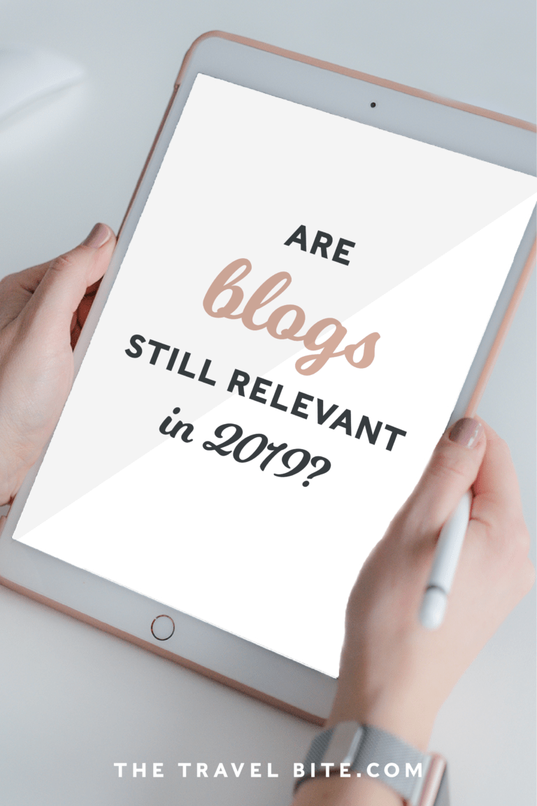 Are Blogs Still Relevant? The Travel Bite