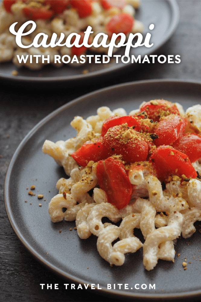 cavatappi with roasted tomatoes