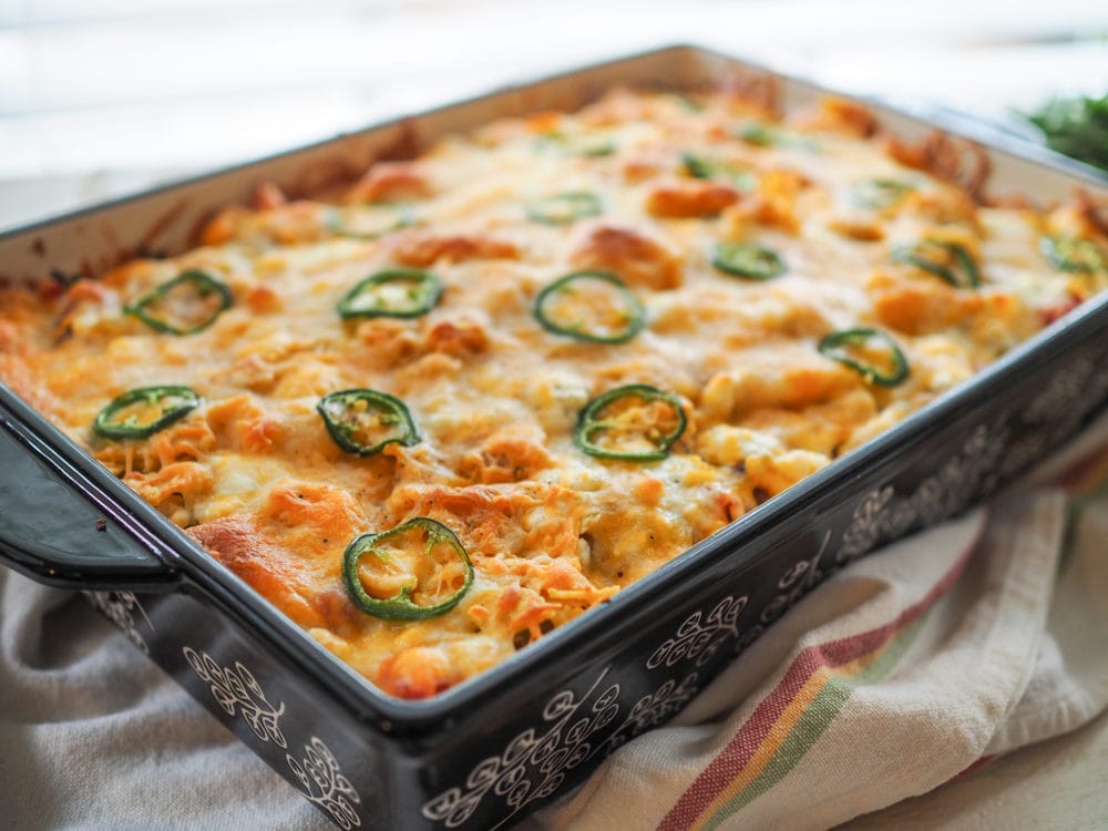 Chicken Enchilada Bake - TheTravelBite.com