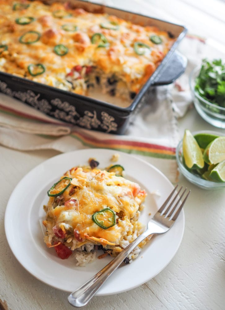 Chicken Enchilada Bake - TheTravelBite.com