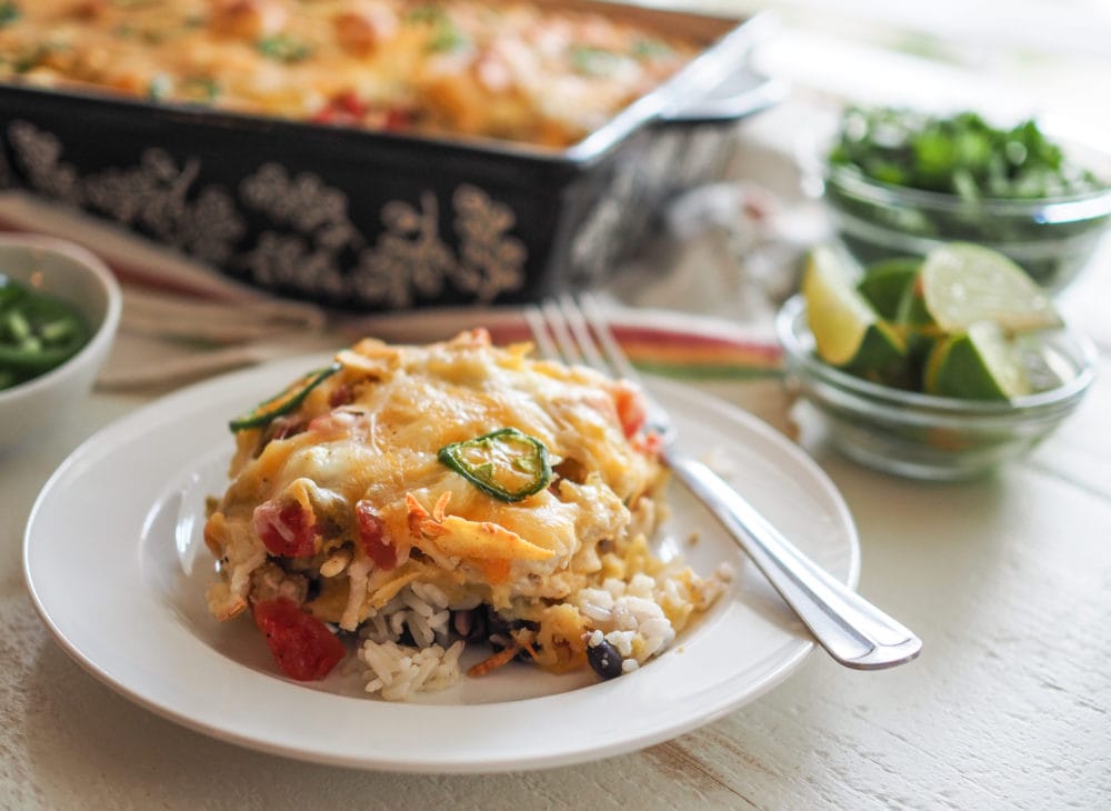 Chicken Enchilada Bake - TheTravelBite.com