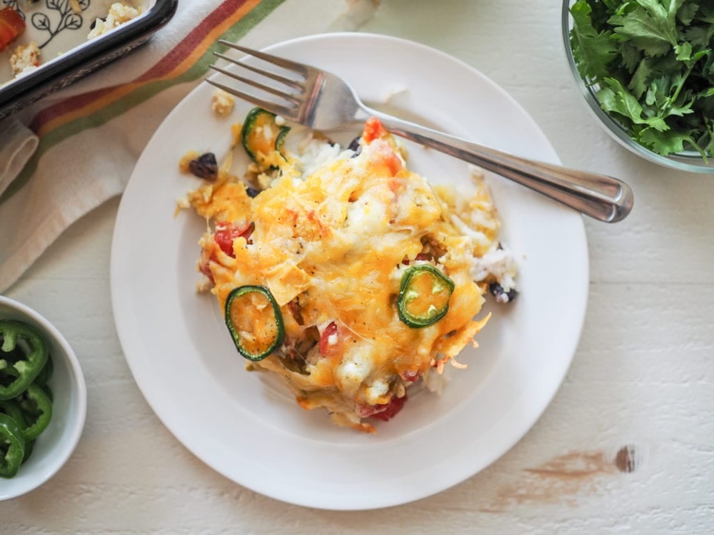 Chicken Enchilada Bake - TheTravelBite.com