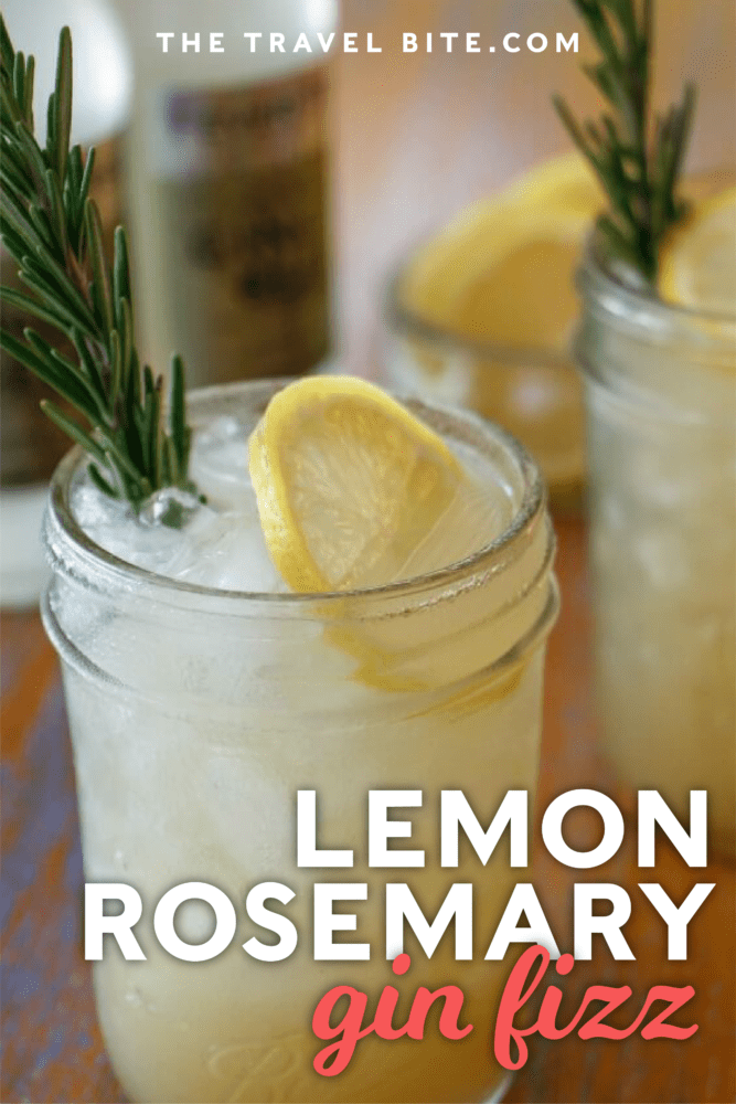 Lemon Rosemary Gin Fizz