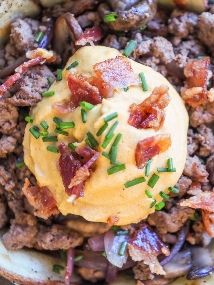 Whole 30 Bacon Cheeseburger Bowls - TheTravelBite.com