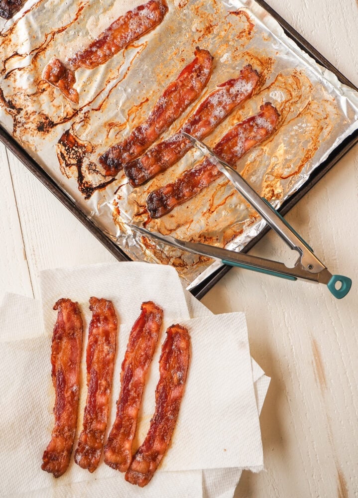 Baked Sheet Pan Bacon - TheTravelBite.com