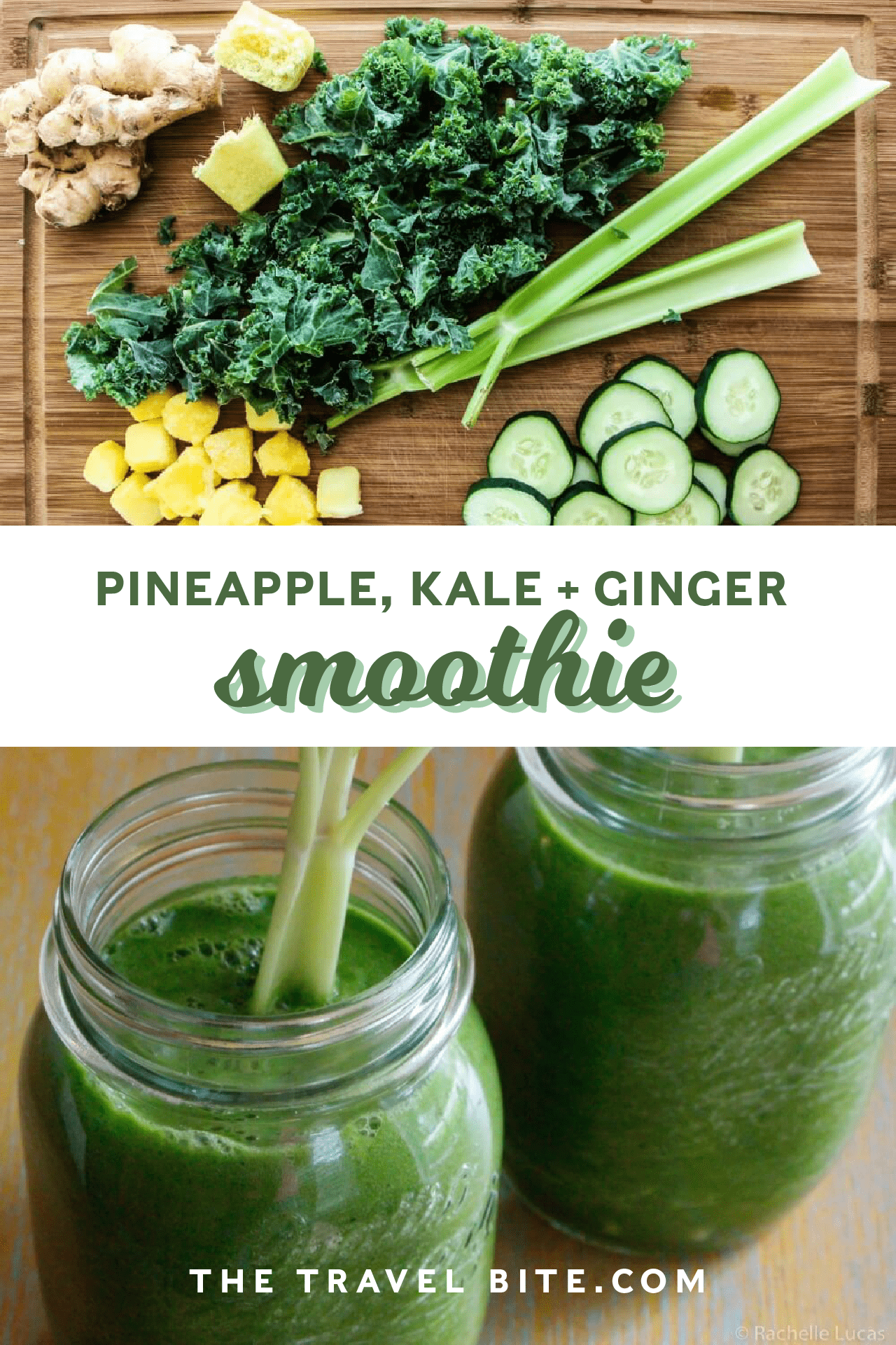 Delicious Pineapple Ginger Kale Smoothie The Travel Bite