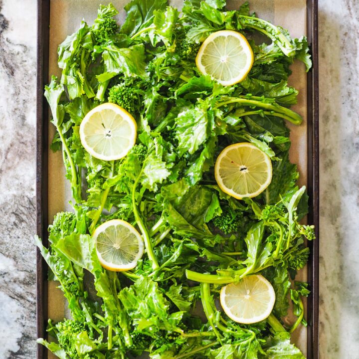 Roasted Rapini (Broccoli Rabe)