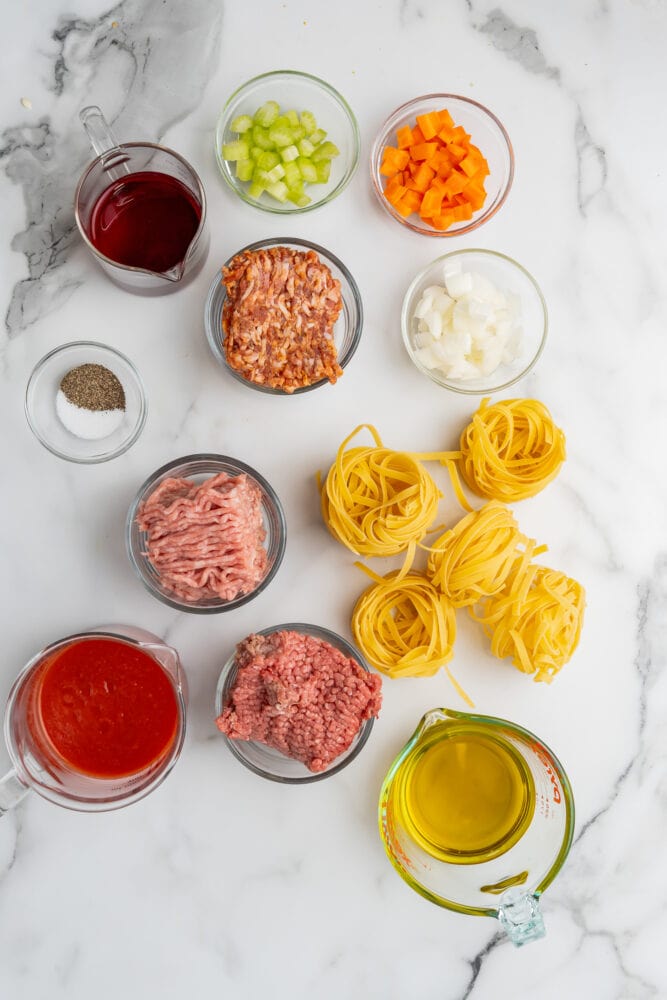 tagliatelle al ragu ingredients