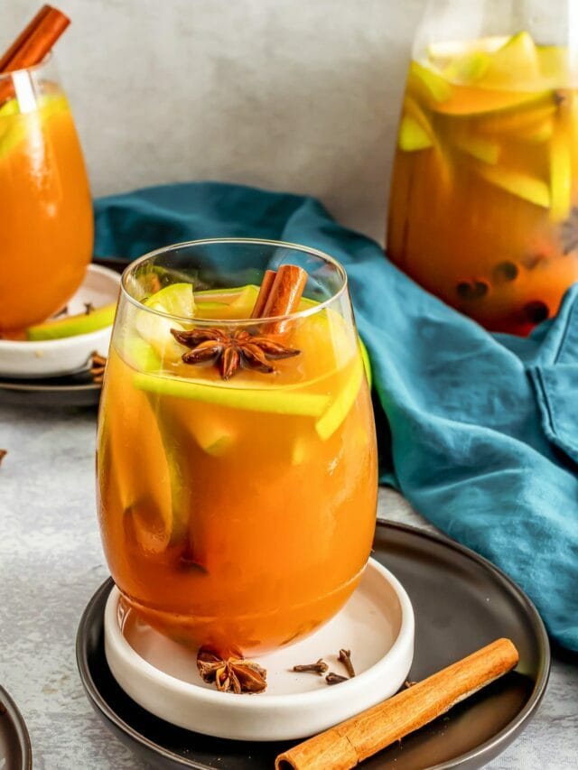 Fall Inspired Sangria with Apple Cider
