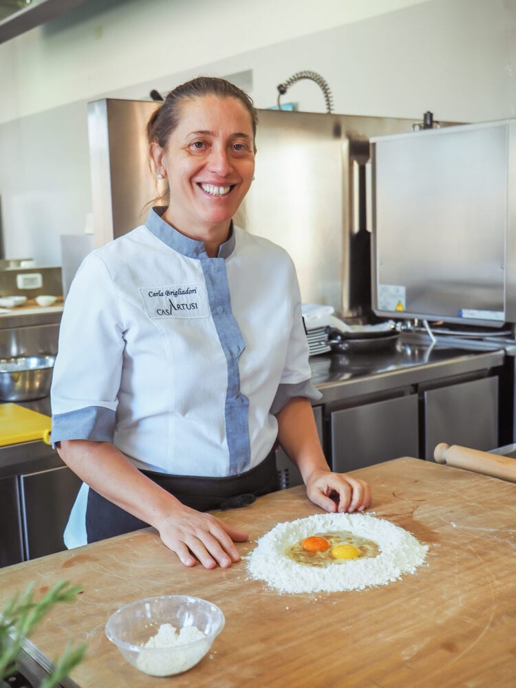 Carla, one of the main teachers at Casa Artusi Cooking School.