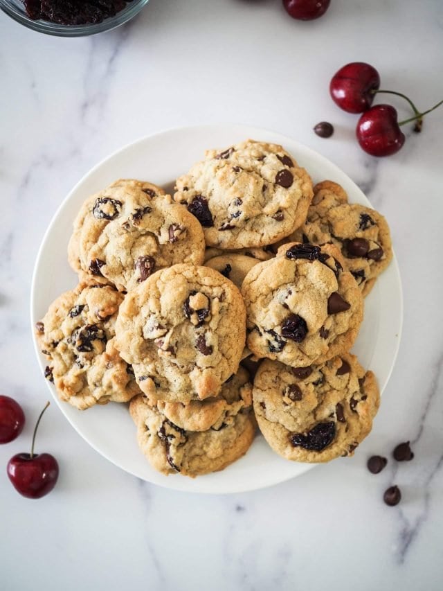 Easy Cherry Chocolate Chip Cookies