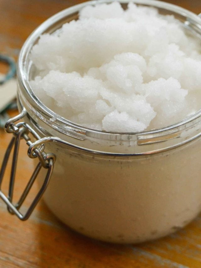 How to Make Vanilla Coconut Sugar Scrub